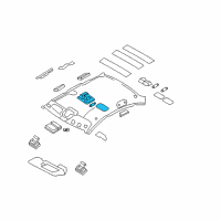 OEM 2008 Hyundai Azera Room Lamp Assembly Diagram - 92860-3L001-J9