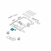 OEM Hyundai Azera Lamp Assembly-Overhead Console Diagram - 92830-3L101-3P