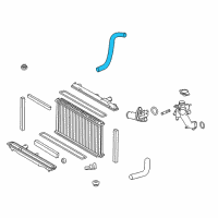 OEM Lexus RC350 Hose, Radiator, NO.2 Diagram - 16572-31400