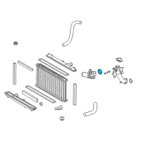 OEM 2017 Lexus IS350 Gasket, Water Inlet Housing, NO.2 Diagram - 16326-31020