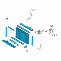 OEM 2013 Lexus GS350 Radiator Assembly Diagram - 16400-31800