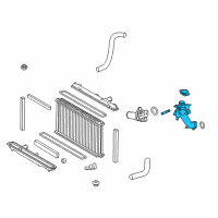 OEM 2016 Lexus GS450h Outlet Sub-Assy, Water Diagram - 16304-31112