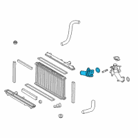 OEM 2016 Lexus GS350 Inlet Sub-Assembly, WATE Diagram - 16031-31071