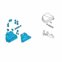 OEM 2009 Honda CR-V Box Assembly, Relay Diagram - 38250-SWA-013
