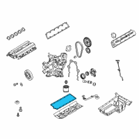 OEM Dodge Viper Gasket-Oil Pan Diagram - 5037163AF