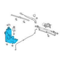 OEM 2019 GMC Canyon Washer Reservoir Diagram - 84454002