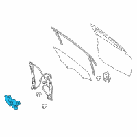 OEM 2016 Ford Transit Connect Window Motor Diagram - 6CPZ-5423395-D