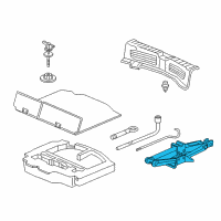 OEM 2020 Honda Fit Jack Assy., Pantograph Diagram - 89310-T5A-003