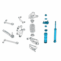 OEM 2016 Lexus GS F ABSORBER Set, Shock Diagram - 48530-80784