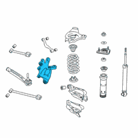 OEM Lexus GS F Carrier Sub-Assembly, Rear Diagram - 42304-24040