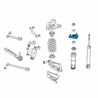 OEM Lexus IS250 Rear Suspension Support Assembly Diagram - 48750-30200