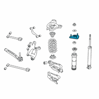 OEM 2018 Lexus GS350 Rear Suspension Support Assembly Diagram - 48750-30200