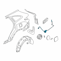 OEM 2010 Hyundai Veracruz Opener Assembly-Fuel Filler Door Diagram - 95720-3J000