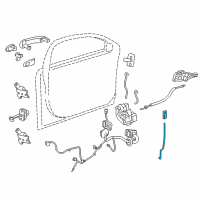 OEM Chevrolet Cruze Limited Lock Rod Diagram - 95179689