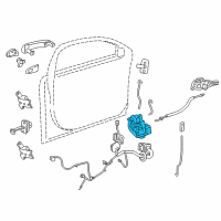 OEM 2016 Chevrolet Equinox Latch Diagram - 13579564