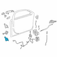 OEM 2010 Chevrolet Camaro Upper Hinge Diagram - 13501712