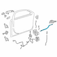 OEM Chevrolet Cruze Control Cable Diagram - 13249525