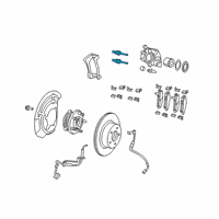 OEM Jeep Gladiator Disc Brake Diagram - 68456054AA