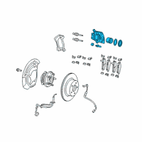 OEM 2022 Jeep Wrangler CALIPER-Disc Brake Diagram - 68383240AA