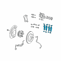 OEM Jeep Gladiator FRONT DISC BRAKE Diagram - 68456066AB