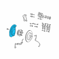 OEM Jeep Gladiator Shield-Splash Diagram - 68444104AB