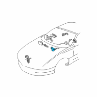 OEM 1995 Chevrolet Camaro Sensor Asm-Inflator Restraint Arming Diagram - 16154691