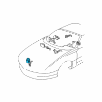 OEM Chevrolet Camaro Sensor Asm-Inflator Restraint Front End Sheet Diagram - 16154671