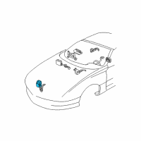 OEM 1995 Pontiac Firebird Sensor Asm-Inflator Restraint Front End Sheet Diagram - 16154671