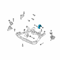 OEM 2009 Kia Rondo Rear Roll Stopper Bracket Assembly Diagram - 219302G200