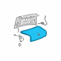 OEM 2002 Lincoln LS Weatherstrip Diagram - 1W4Z-5443720-AA