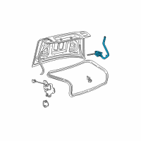 OEM 2002 Lincoln LS Hinge Diagram - 3W4Z-5442700-AB