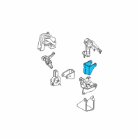 OEM 2003 Pontiac Vibe Bracket, Trans Rear Mount Diagram - 88969071