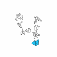 OEM 2003 Pontiac Vibe Bracket, Trans Mount Diagram - 88969086