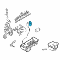 OEM 2010 GMC Sierra 3500 HD Adapter Asm-Engine Oil Cooler Diagram - 98070157