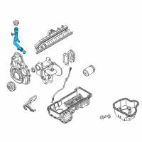 OEM Chevrolet Silverado Filler Tube Diagram - 98023872