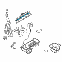 OEM 2010 GMC Sierra 2500 HD Valve Cover Gasket Set Diagram - 97312341