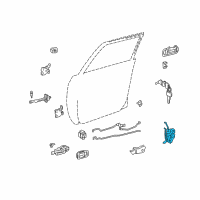 OEM 2006 Toyota Land Cruiser Lock Assembly Diagram - 69040-60191