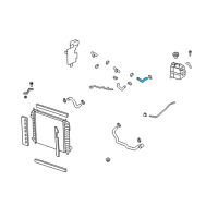 OEM 2008 Saturn Vue Water Pump Inlet Hose (Tee Fitting To Upper Heater) Diagram - 19130283