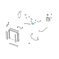 OEM 2008 Saturn Vue Water Pump Inlet Hose (Tee Fitting To Tank) Diagram - 19130284