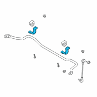 OEM 2020 Ford Ranger Stabilizer Bar Bracket Diagram - KB3Z-5486-A