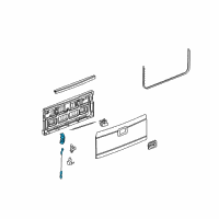 OEM 2005 Hummer H2 Latch Diagram - 15931521