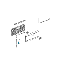 OEM 2008 Hummer H2 Hinge Diagram - 10382541