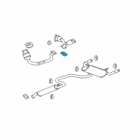 OEM 2007 Saturn Aura Intermed Pipe Gasket Diagram - 22626929