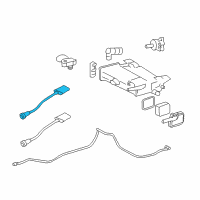 OEM 2011 Cadillac CTS Front Oxygen Sensor Diagram - 12616201