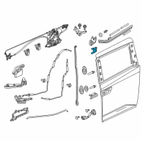 OEM 2017 Honda Odyssey Female, L. Slide Door Center Roller Diagram - 72562-TK8-A01