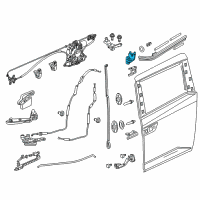 OEM Male Assy., L. Slide Door Center Roller Diagram - 72561-TK8-A11