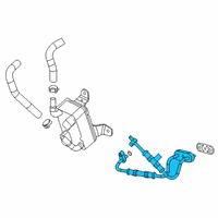 OEM Cadillac Cooler Pipe Diagram - 24288186