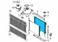 OEM BMW X3 RADIATOR Diagram - 17-11-8-642-743