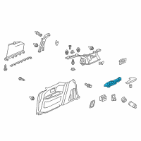 OEM 2015 Honda Odyssey Holder, Passenger Side Cup (Truffle) Diagram - 84611-TK8-A01ZB