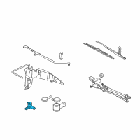 OEM 1999 Mercury Cougar Front Washer Pump Diagram - F5RZ-17664-A